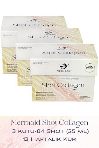Mermaid Collagen Shot Collagen Saşe Kolajen 3x28x7500 mg