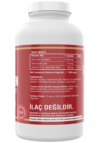 Ncs Hyaluronic Acid Cvitamin Tablet Kolajen 3x300 Tablet