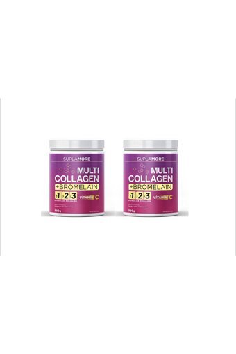 Suplamore Multi Collagen-Bromelain Toz Kolajen 2x300 gr