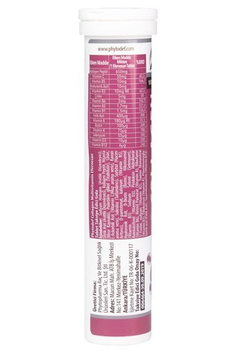 Phytodef Collagen-Multivitamin Efervesan Tablet Kolajen 20 Tablet