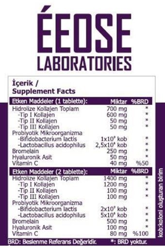Eeose Multiform Tablet Kolajen 2x30 Tablet