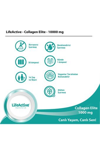 Lifeactive Elite Hidrolize Collagen Sıvı Kolajen 30x40 ml