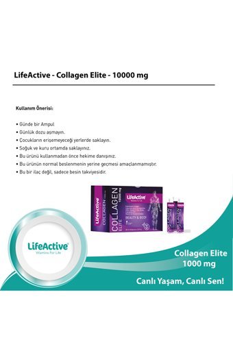 Lifeactive Elite Hidrolize Collagen Sıvı Kolajen 30x40 ml