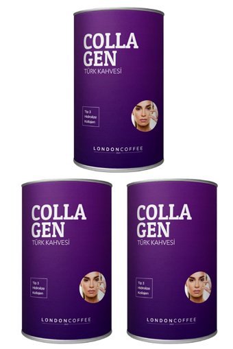 London Coffee Collagenli Türk Kahvesi Toz Kolajen 3x250 gr