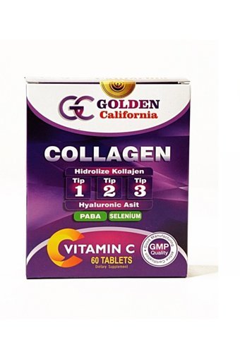 Golden California Balık,tavuk,sığır Kolojeni Tablet Kolajen 60 Tablet