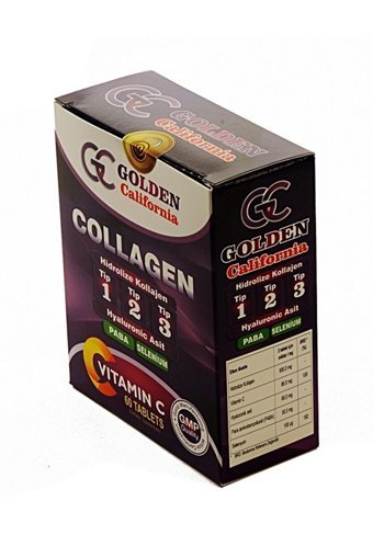Golden California Balık,tavuk,sığır Kolojeni Tablet Kolajen 60 Tablet