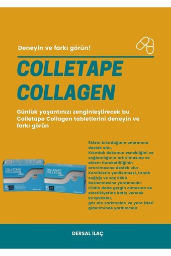 Colletape Collogen Ultra Tablet Kolajen 60 Tablet