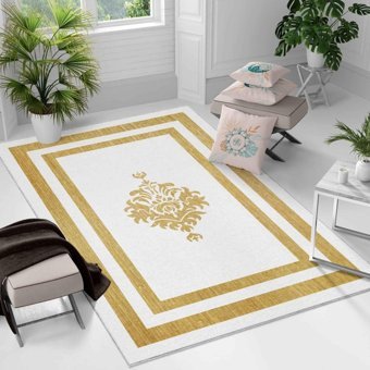 Kaymaz Taban Yıkanabilir Halı – Mutfak, Salon, Yatak Odası Için Modern Dijital Baskı Halı - 120 x 400 cm - Çok Renkli