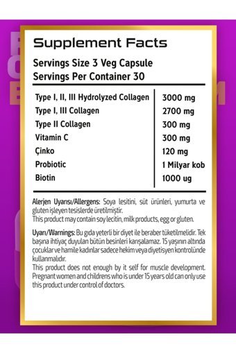 Flex Flex Collagen Kapsül Kolajen 180 Kapsül