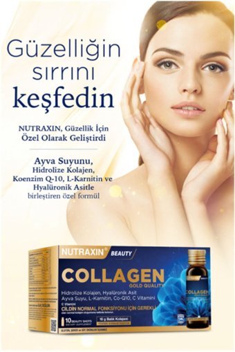 Nutraxin Beauty Gold Collagen Sıvı Kolajen 2x10x50 ml