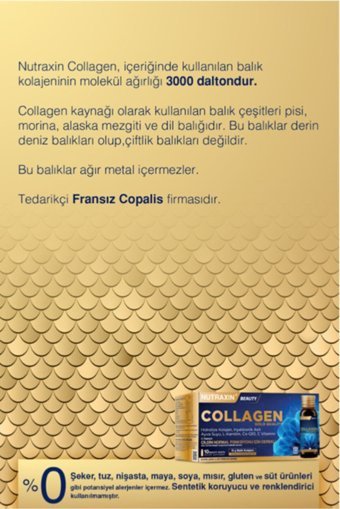 Nutraxin Beauty Gold Collagen Sıvı Kolajen 2x10x50 ml