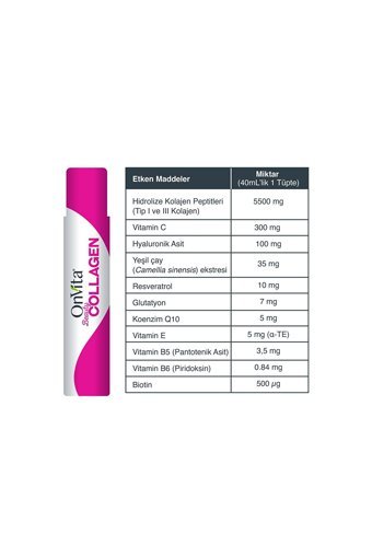 Onvita Beauty Collagen Sıvı Kolajen 30x40 ml