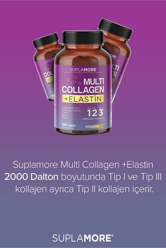 Suplamore Multi Collagen-Elastin Tablet Kolajen 2x90 Tablet