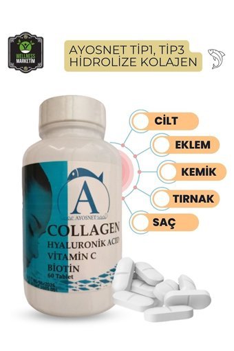 Ayosnet Tip 1-Tip 3 Tablet Kolajen 30x1700 mg