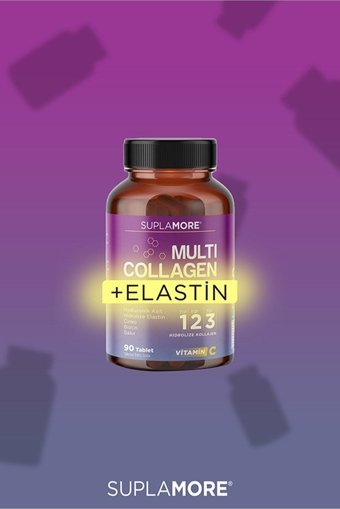Suplamore Multi Collagen-Elastin Tablet Kolajen 90 Tablet