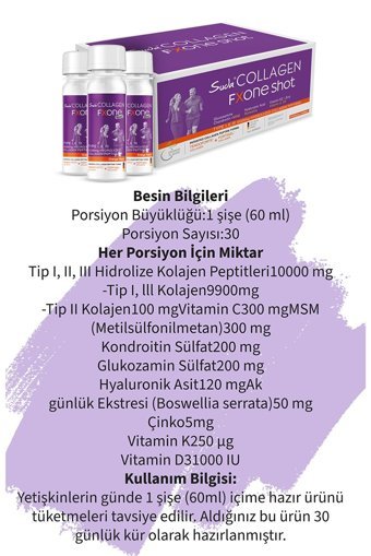Suda Collagen Fxone Shot Sıvı Kolajen 30x60 ml