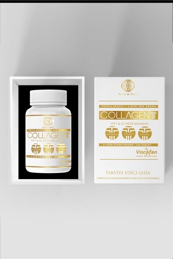 Herbes Üçlü Etki (Collagen-Antioksidan-Multivitamin) Selenyum Resveratrol Tablet Kolajen 360 Tablet