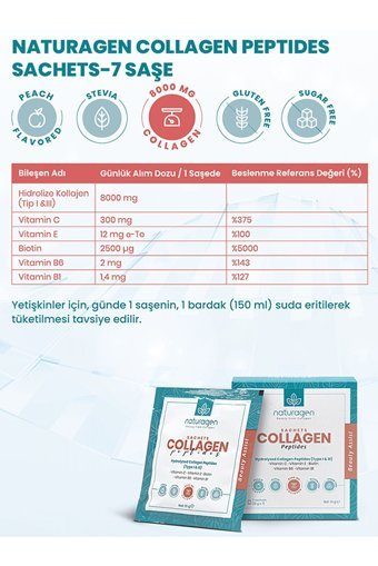 Naturagen Collagen Pebdites Saşe Kolajen 7x8000 mg