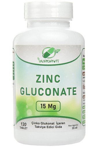 Yurdavit Zinc Gluconate Çinko Glukonat Tablet Kolajen 50x1000 mg