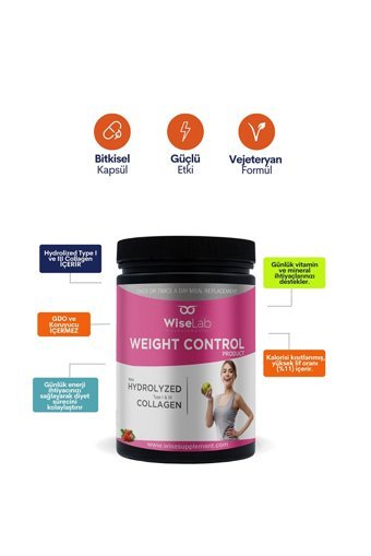 Wiselab Çilek Aromalı Toz Kolajen 651 gr