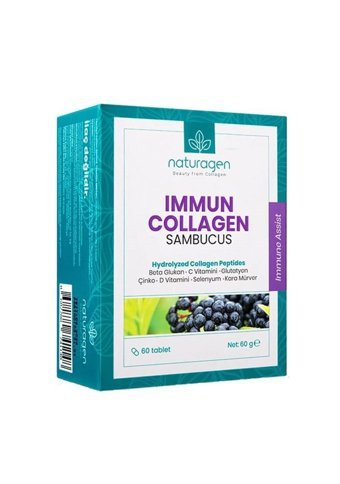 Naturagen Immun Collagen Sambucus Tablet Kolajen 60 Tablet