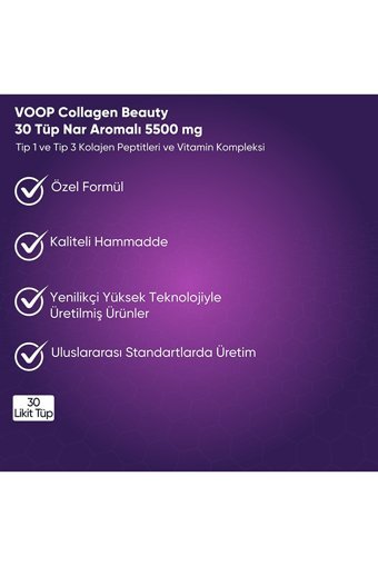Voop Collagen Beauty Likit Tüp Kolajen 30x40 ml