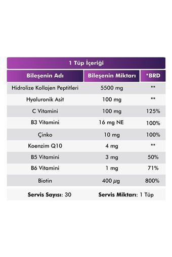 Voop Collagen Beauty Likit Tüp Kolajen 30x40 ml