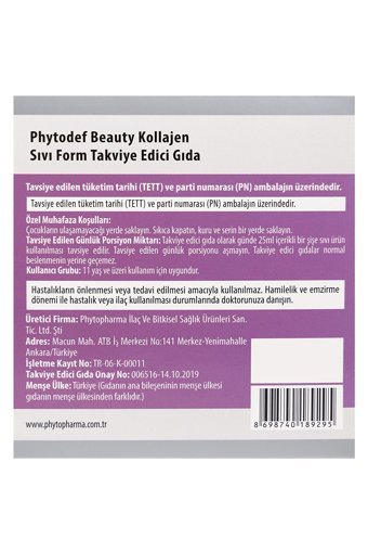 Phytodef Collagen Sıvı Kolajen 2x16x25 ml