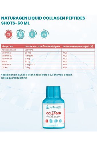 Naturagen Collagen Pebdites Sıvı Kolajen 60 ml