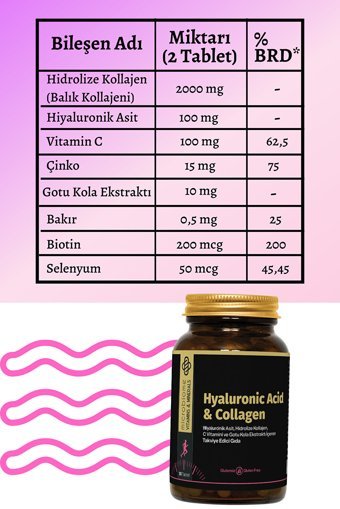 Microbiome Hyaluronıc Acid Tablet Kolajen 30 Tablet