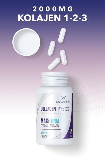 Colastin Type I-II-III Collagen Tablet Kolajen 3x60 Tablet