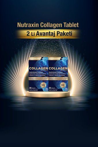 Nutraxin Beauty Gold Collagen Tablet Kolajen 3x30 Tablet