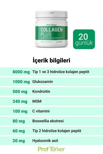 Proftürker Collagen Plus Toz Kolajen 200 gr