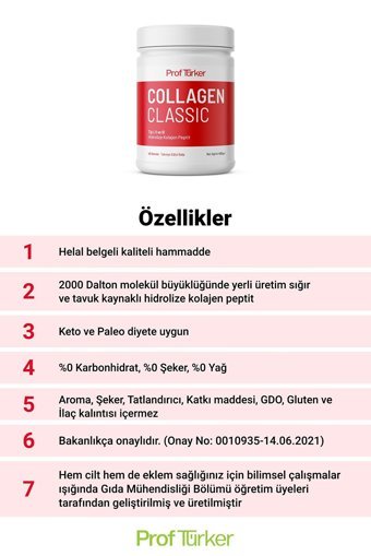 Proftürker Collagen Classic Toz Kolajen 400 gr