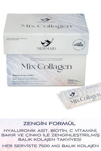 Mermaid Collagen Mix Collagen Saşe Kolajen 2x28x7500 mg