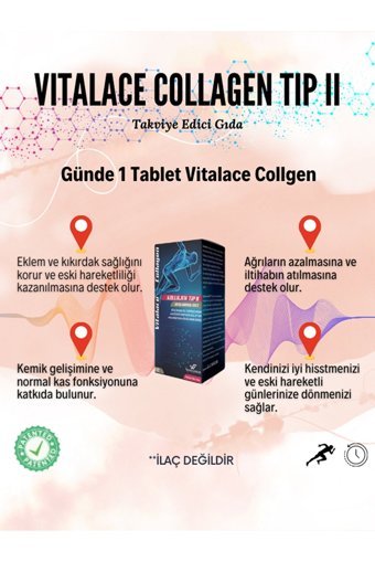 Wodenfortis Vitalace Collagen Tablet Kolajen 30 Tablet