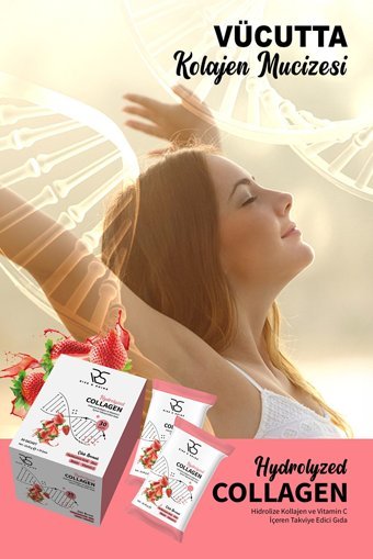 Rise & Shine Collagen Çilek Aromalı Saşe Kolajen 30 Saşe
