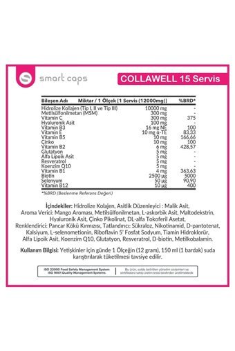 Smartcaps Collawell Toz Kolajen 180 gr