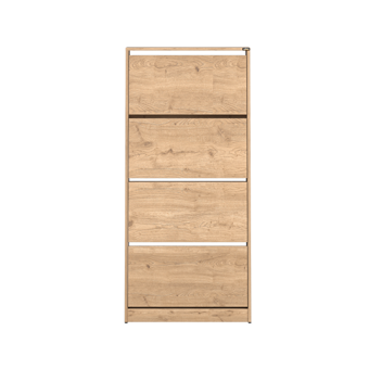 Adore Mobilya Flat Duo 4 Katlı Geniş Ayakkabılık - Florida Meşe 73x157x26 cm