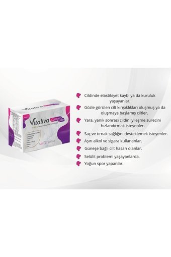 Vitaliva Collagen Collagen Plus Saşe Kolajen 30 Saşe
