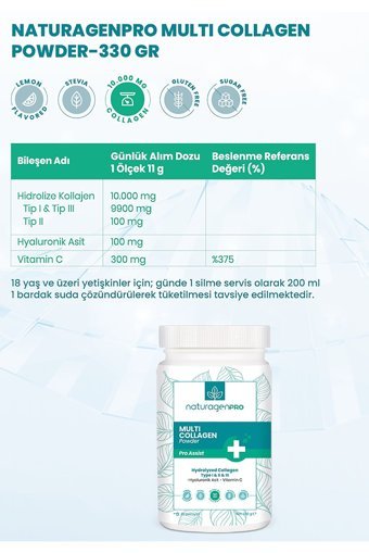 Naturagen Pro Assist Toz Kolajen 3x330 gr
