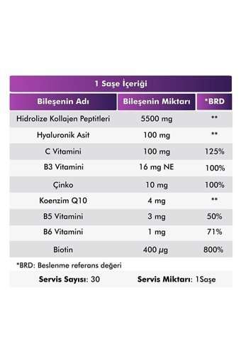 Voop Collagen Beauty Saşe Kolajen 30x7000 mg