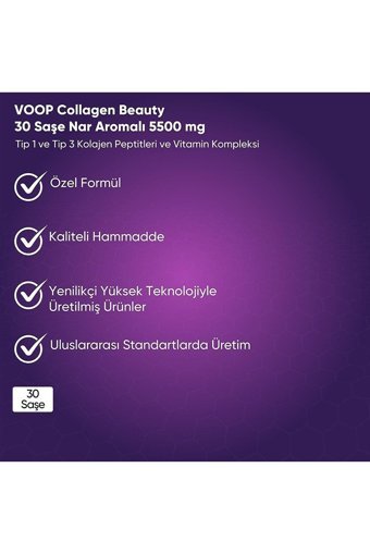 Voop Collagen Beauty Saşe Kolajen 30x7000 mg