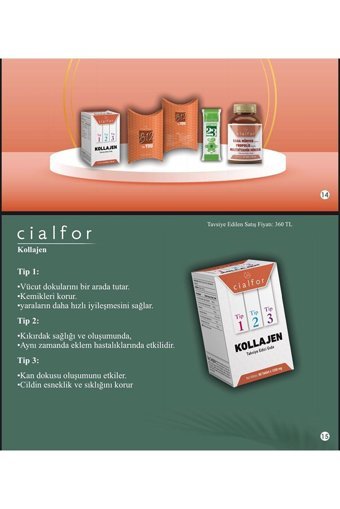 Cialfor Beluventa Kollajen Tablet Kolajen 60 Tablet