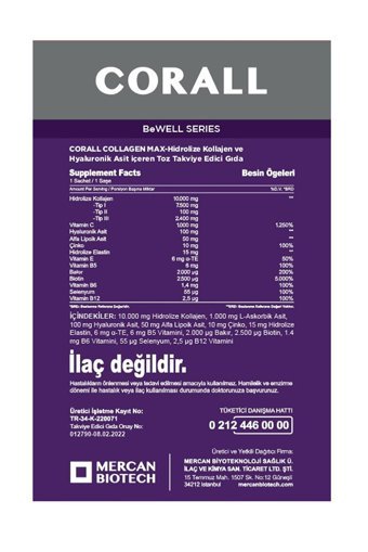 Corall Collagen Max Saşe Kolajen