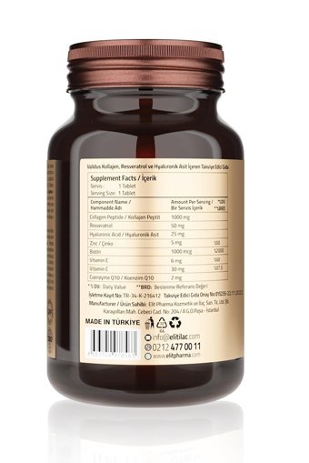 Validus Hyaluronic Acid Tablet Kolajen 30x1000 mg