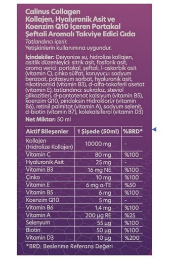 Calinus Pharma Calinus Collagen Sıvı Kolajen