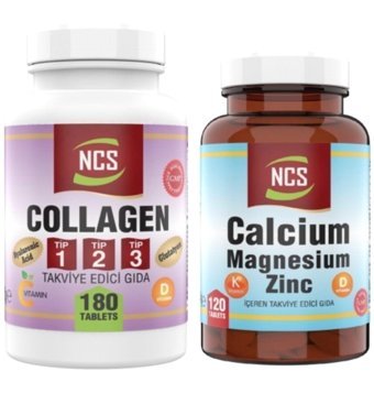 Ncs Kalsiyum Magnezyum Toz Kolajen 180 Tablet