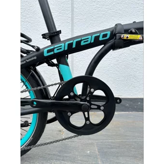 Carraro Ego 2.1 285H 250 W 20 Km Menzil 8 Vites Katlanır Elektrikli Şehir / Tur Bisiklet Siyah Turkuaz