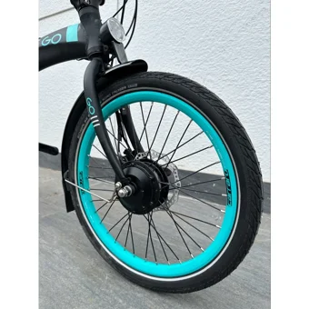 Carraro Ego 2.1 285H 250 W 20 Km Menzil 8 Vites Katlanır Elektrikli Şehir / Tur Bisiklet Siyah Turkuaz